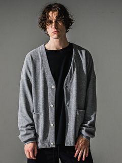 BLISTER KNIT C/D / RC41-C-004 / ブリスターニットカーディガン / グレー (8月下旬入荷予定)