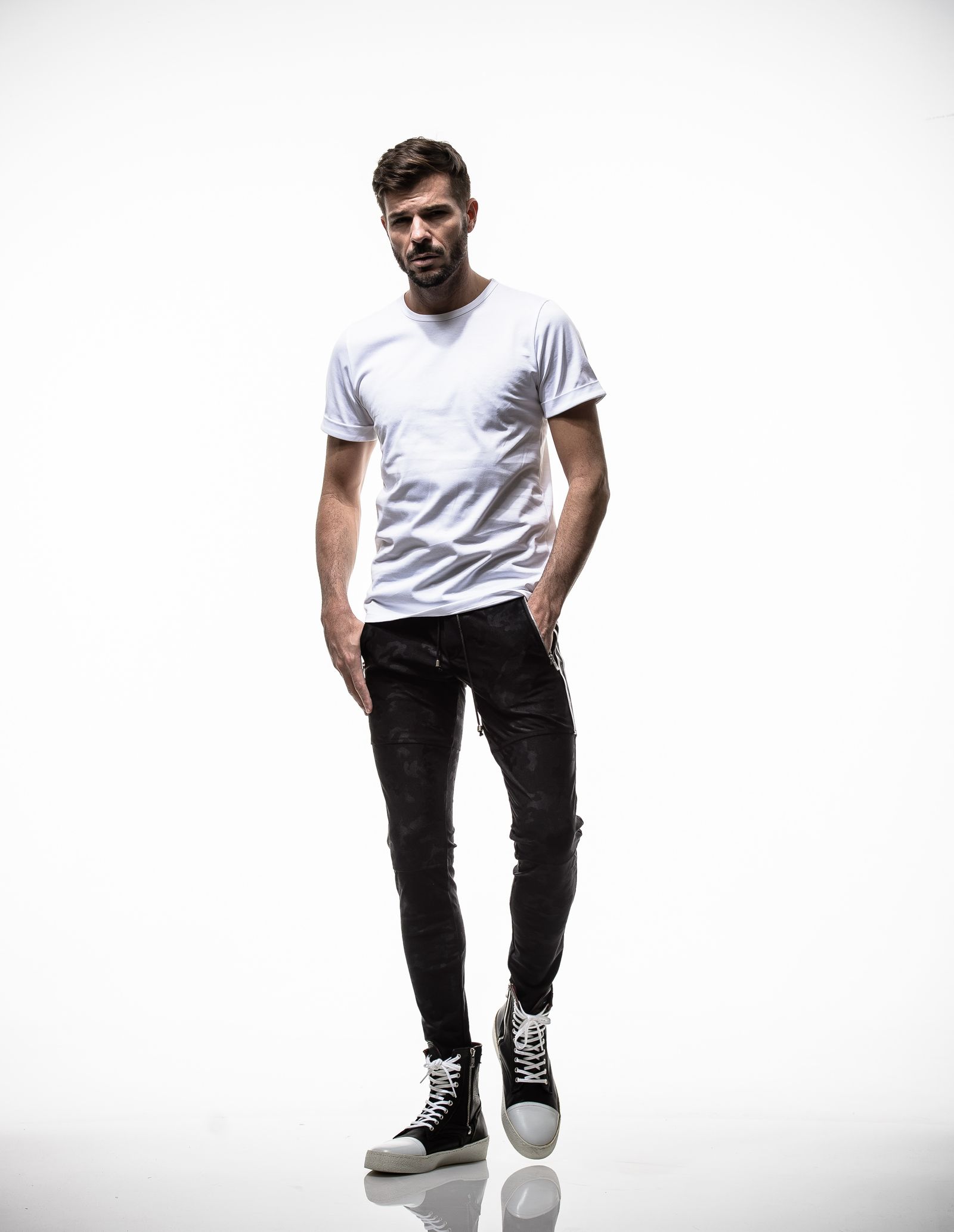ROLL UP JERSEY TEE / RC19-T-006 / 無地Tシャツ ※