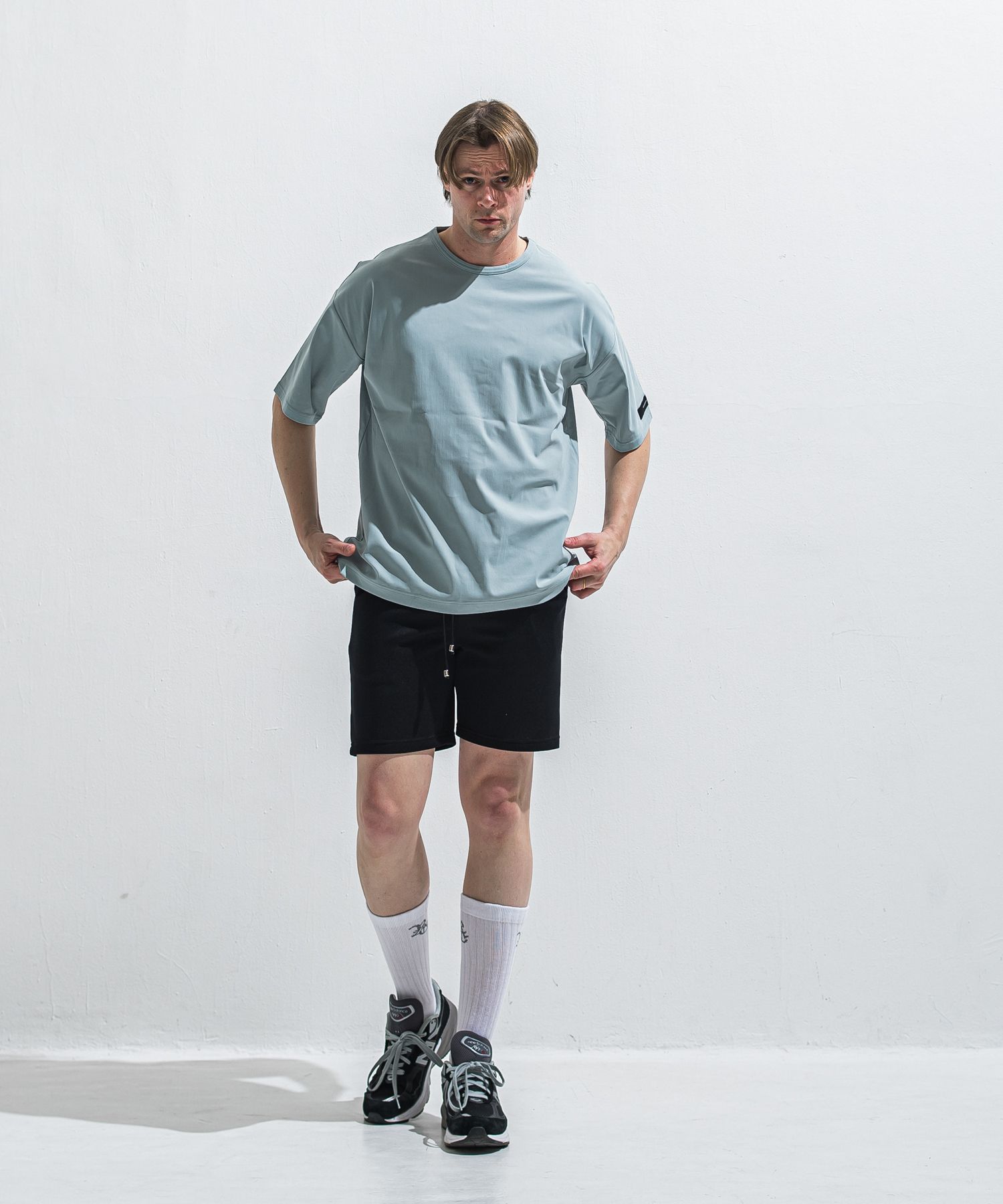 AZE SHORTS / RC40-HP-006 / 高機能畦編みショーツ / ブラック (5月下旬入荷予定)