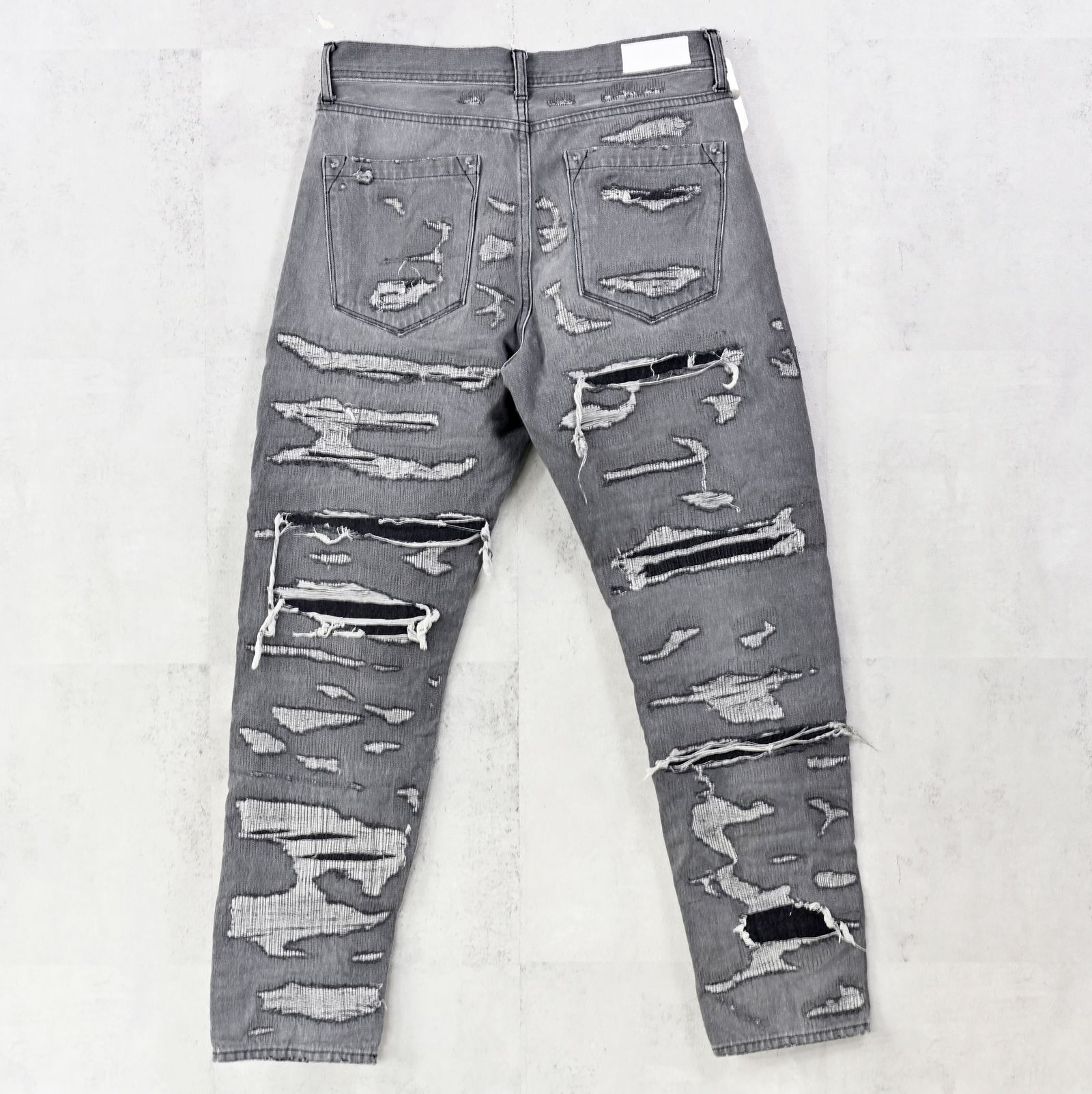 SCOTT JEANSS / RC42-ST-006 / レギュラーテーパードデニムパンツ / スペシャルクラッシュ ブラック (12月中旬入荷予定)