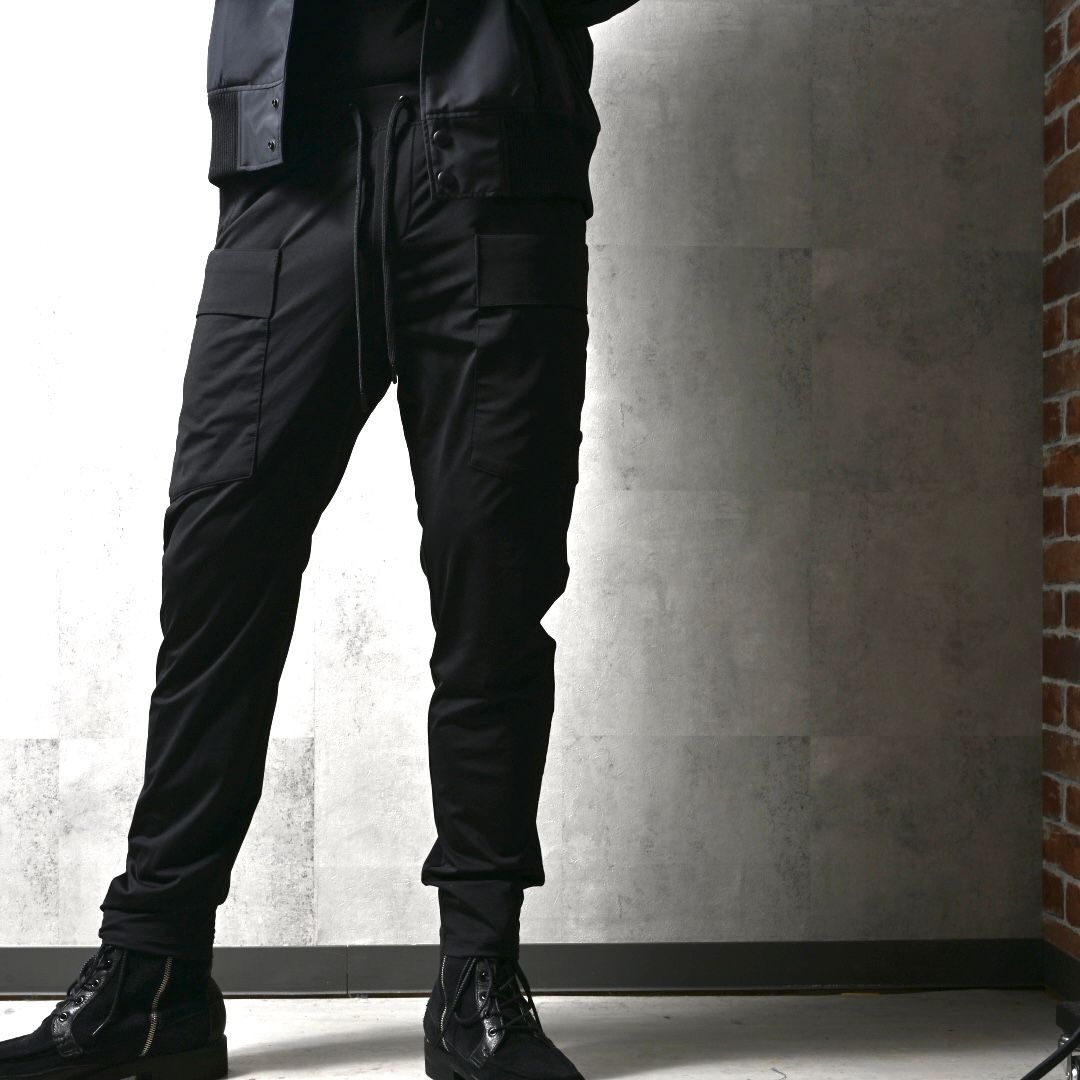 GR PT / DP1-ST-004 / ナイロンギアカーゴパンツ / ブラック (3月中旬入荷予定)