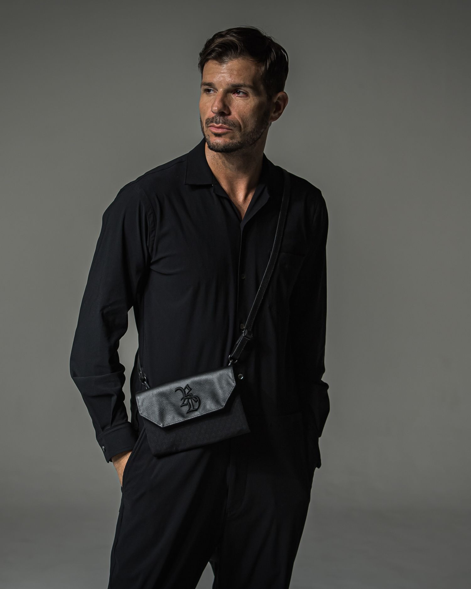 DECADE CLUTCH WALLET SHOULDER BAG / RC37-BAG-001RD / クラッチウォレットショルダーバッグ / ブラック (9月上旬入荷予定)