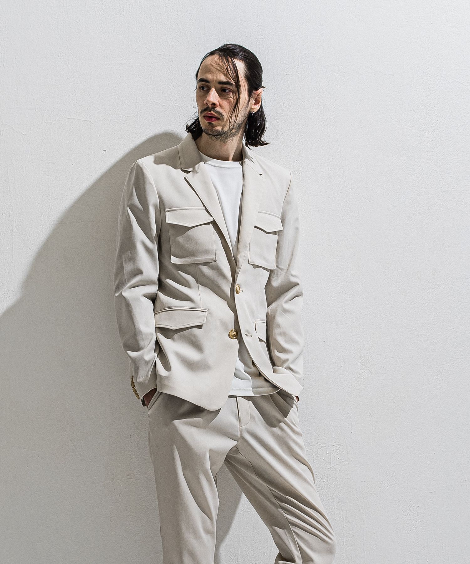 PS-65 JACKET / DP1-JK-002 / ミリタリーテーラードジャケット / ベージュ (2月中旬入荷予定)