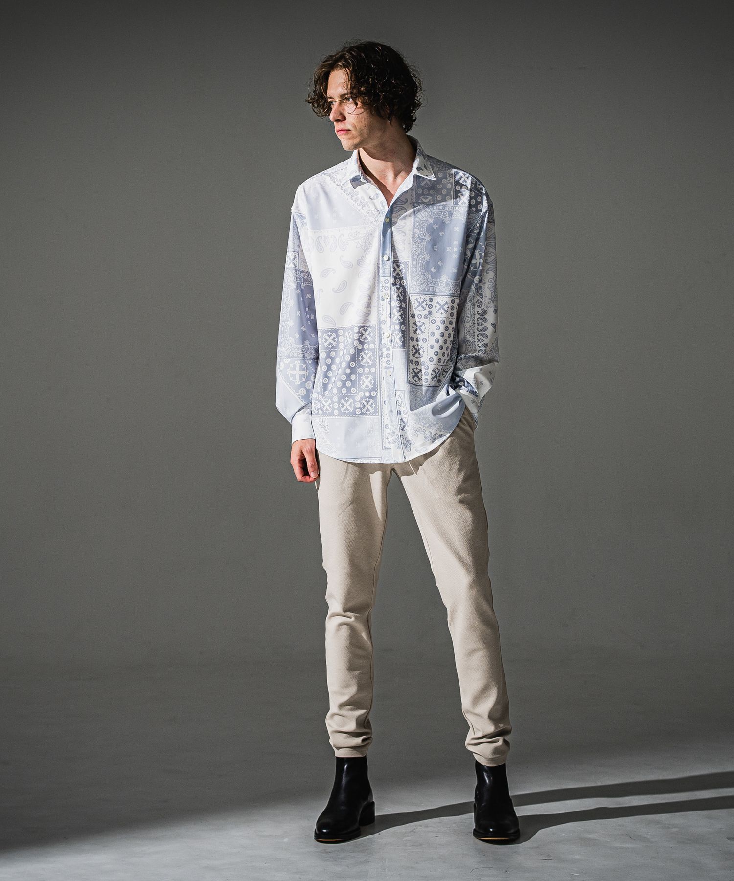 CHRIS EASY BLISTER TUCK PANTS / RC41-ST-016T / イージータックパンツ / ブリスターベージュ (7月下旬入荷予定)
