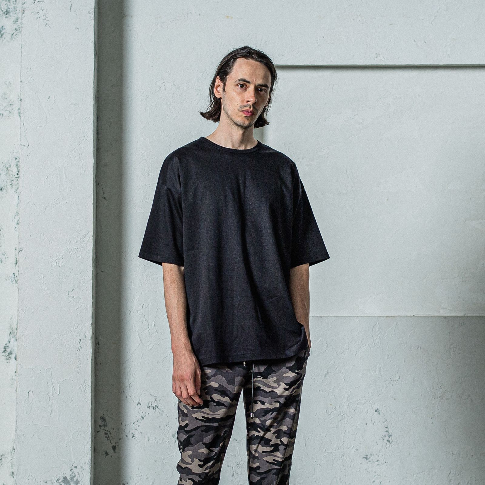 FINEST BASIC LOOSE T / RC35-T-007 / 最高品質コットンビッグTシャツ / ブラック