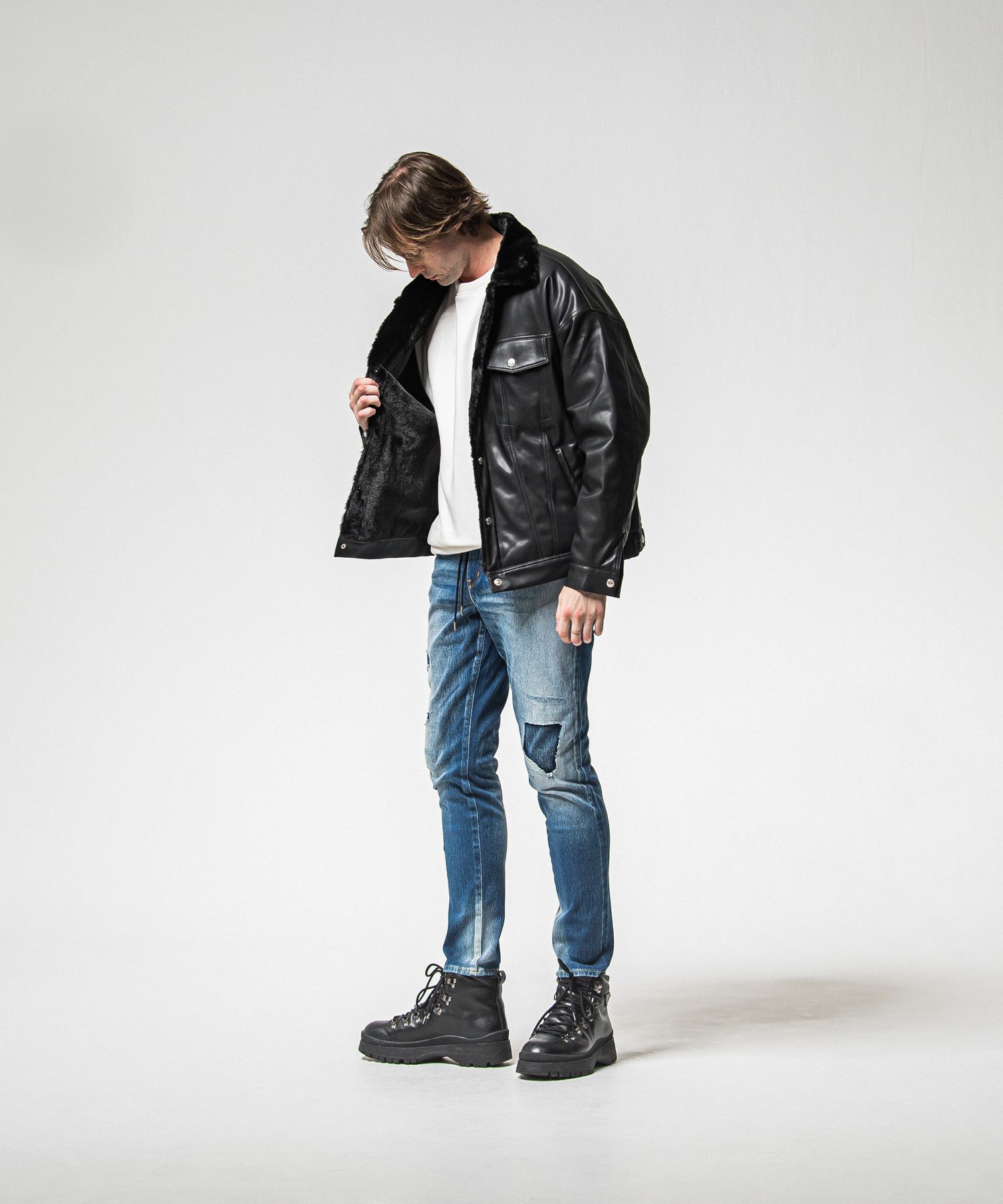 MICK DENIM JERSEY / RC38-ST-020 / デニムジャージテーパードパンツ / インディゴユーズド (12月上旬入荷予定)
