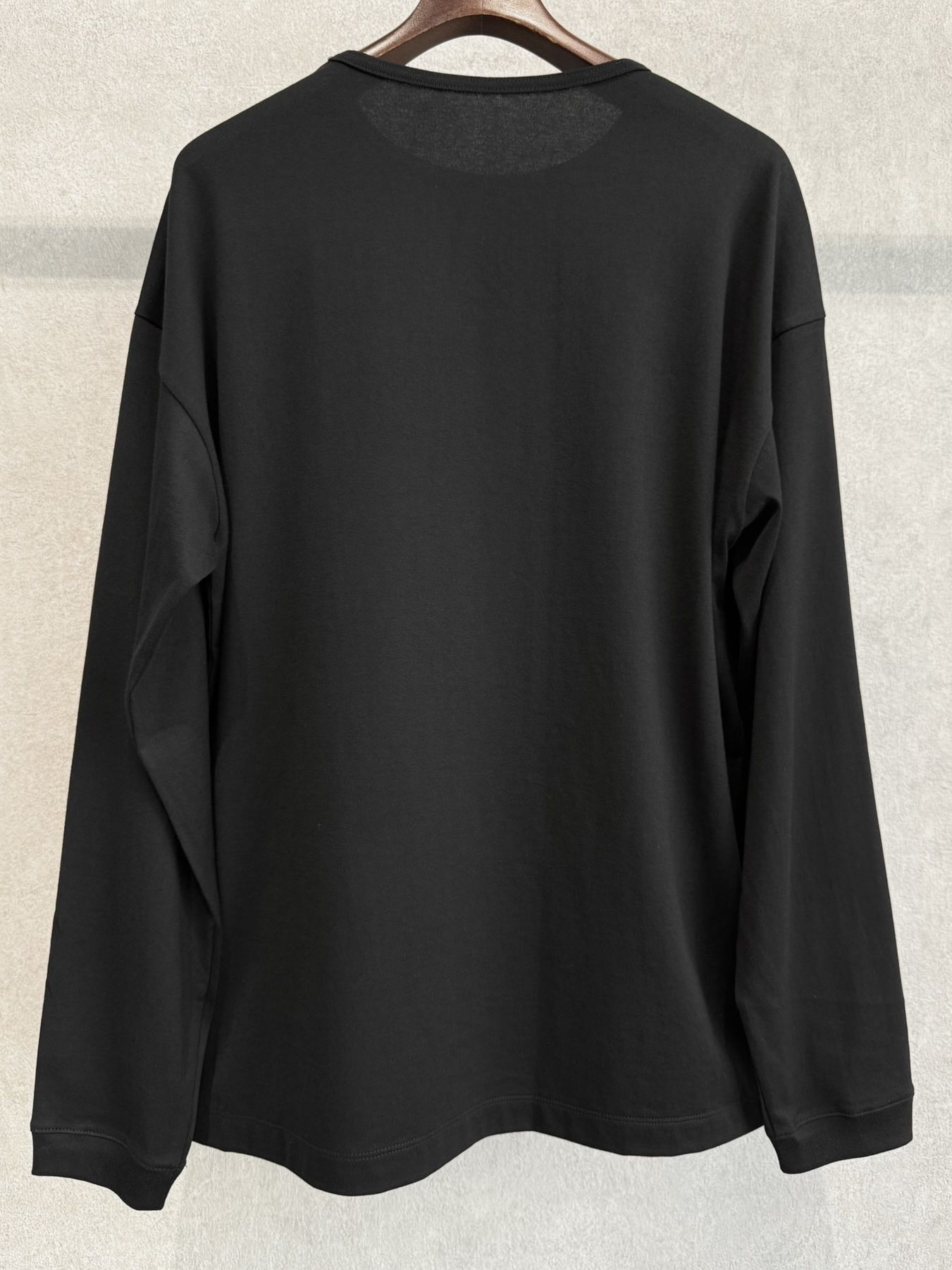 RC OVER LONGSLEEVE TEE / RC41-T-001 / オーバーサイズ長袖RCロゴワッペンTシャツ / ブラック×ブラック