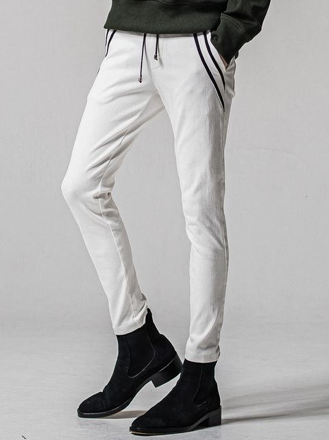 EX DENIM JERSEY EDGE PT / RC39-ST-014D / デニムジャージラインパンツ / ホワイト (2月上旬入荷予定)