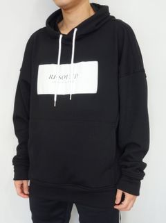 【コラボモデル第4弾】 BOX LOGO BOA FLEECE LOOSE HOODIE / RC18-C-009 / オーバーサイズパーカー / ブラック