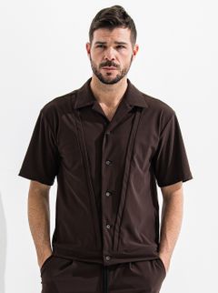 ROCKA HALF SLEEVE SHIRT / OR2-SH-003 / 半袖シャツ / ブラウン (6月中旬入荷予定)
