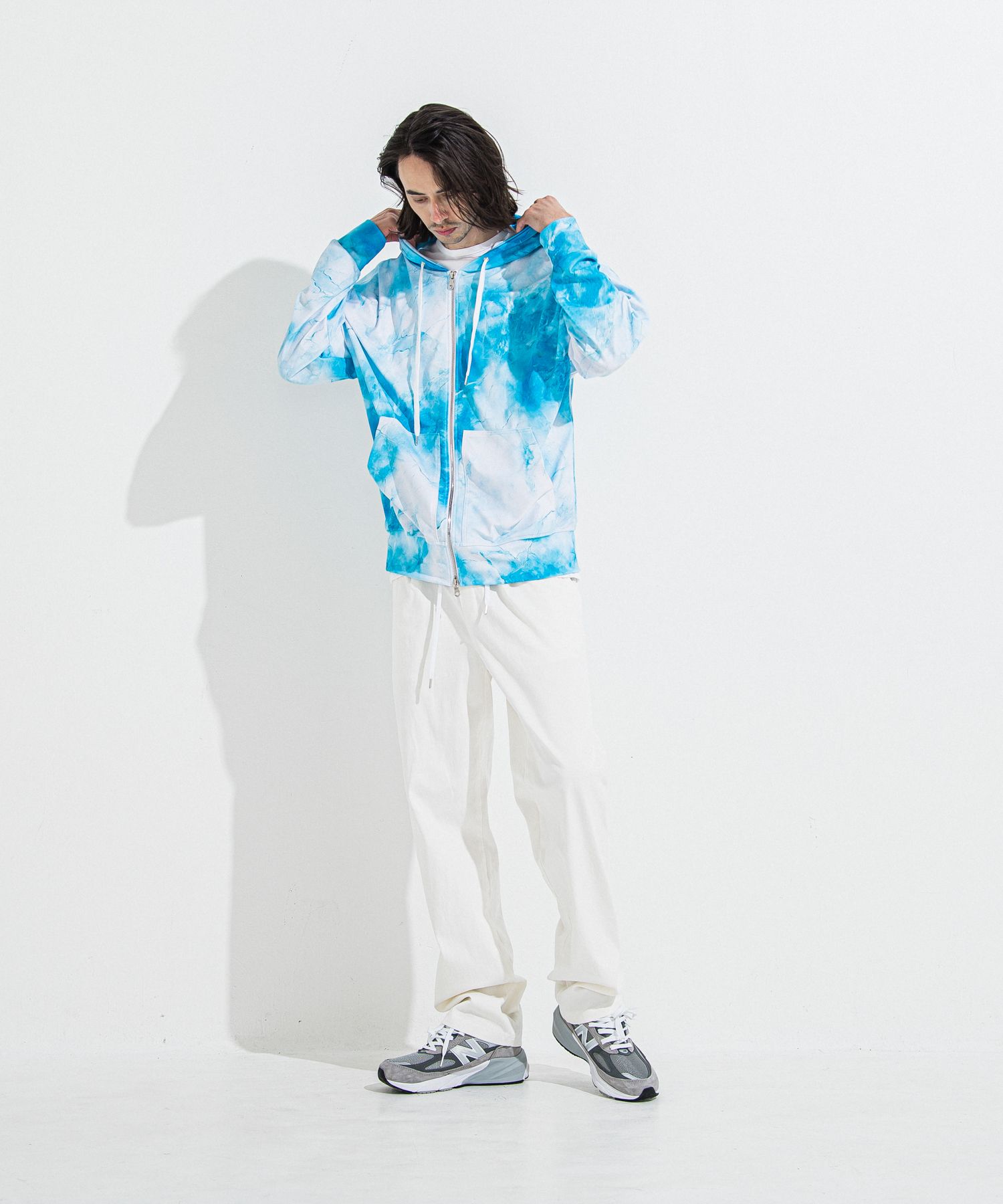 DENIM JERSEY WIDE PT / RC36-ST-016WTD / ライトオンスデニムジャージワイドパンツ / ホワイト