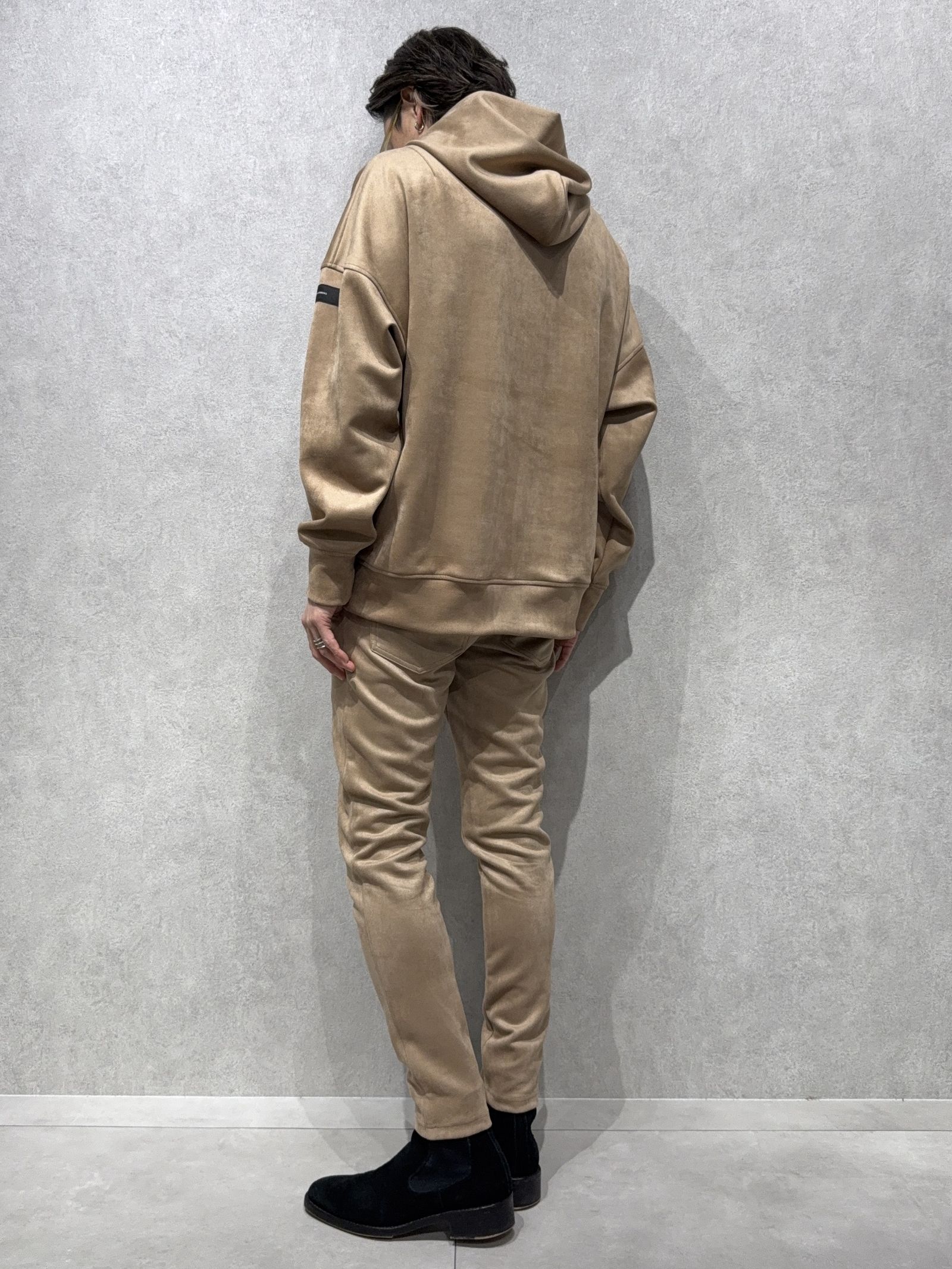 CHRIS EASY SUEDE TUCK  PANTS / RC38-ST-016T / スエードイージータックパンツ / ブラウン