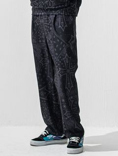 CHRIS EASY WIDE TUCK PANTS / RC42-ST-016WT / セミワイドタックパンツ / クロスブラック (1月上旬入荷予定)