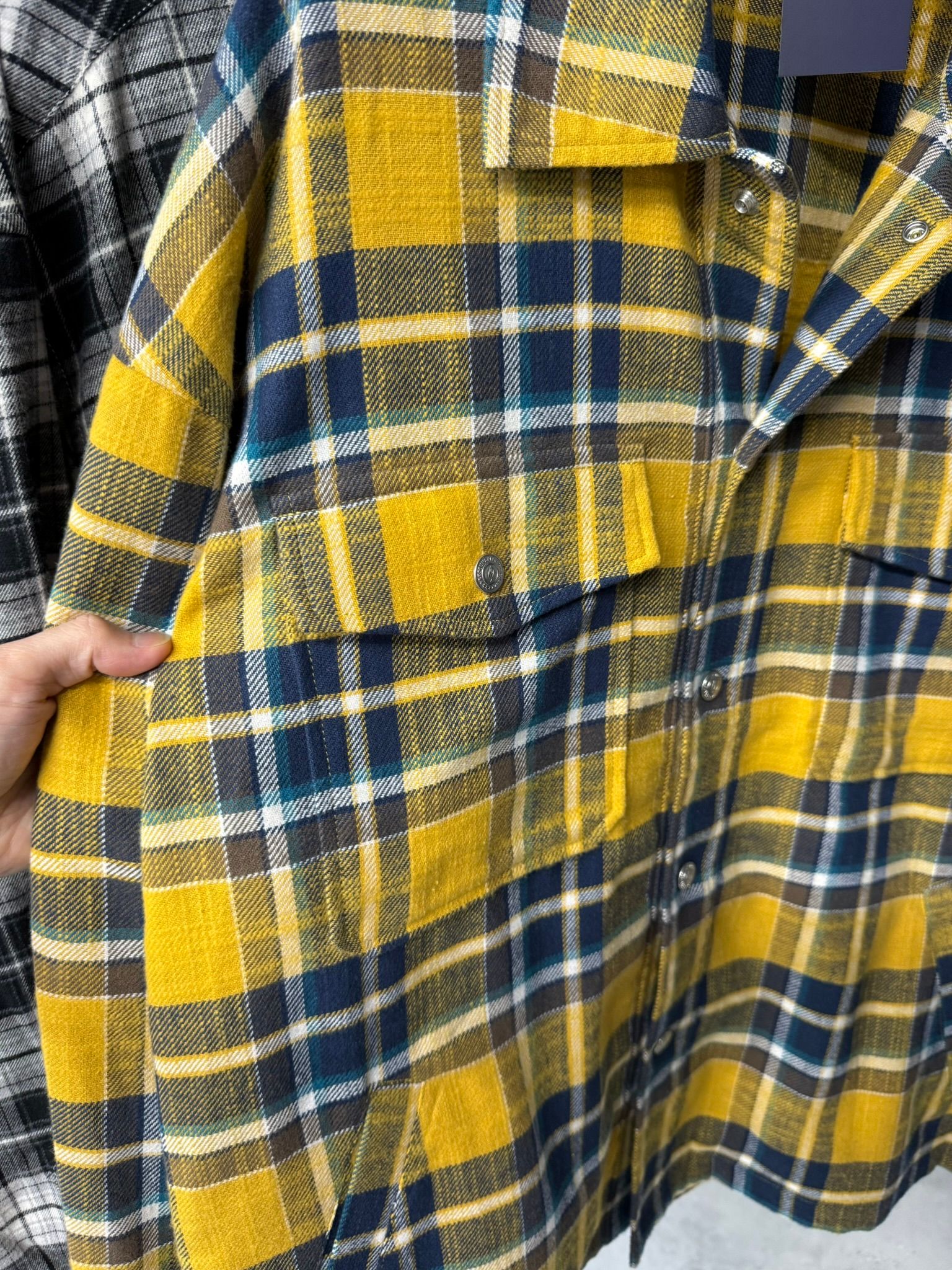 OLD SLABL CHECK JK / RC42-JK-005 / チェックCPOジャケット / イエロー (12月下旬入荷予定)