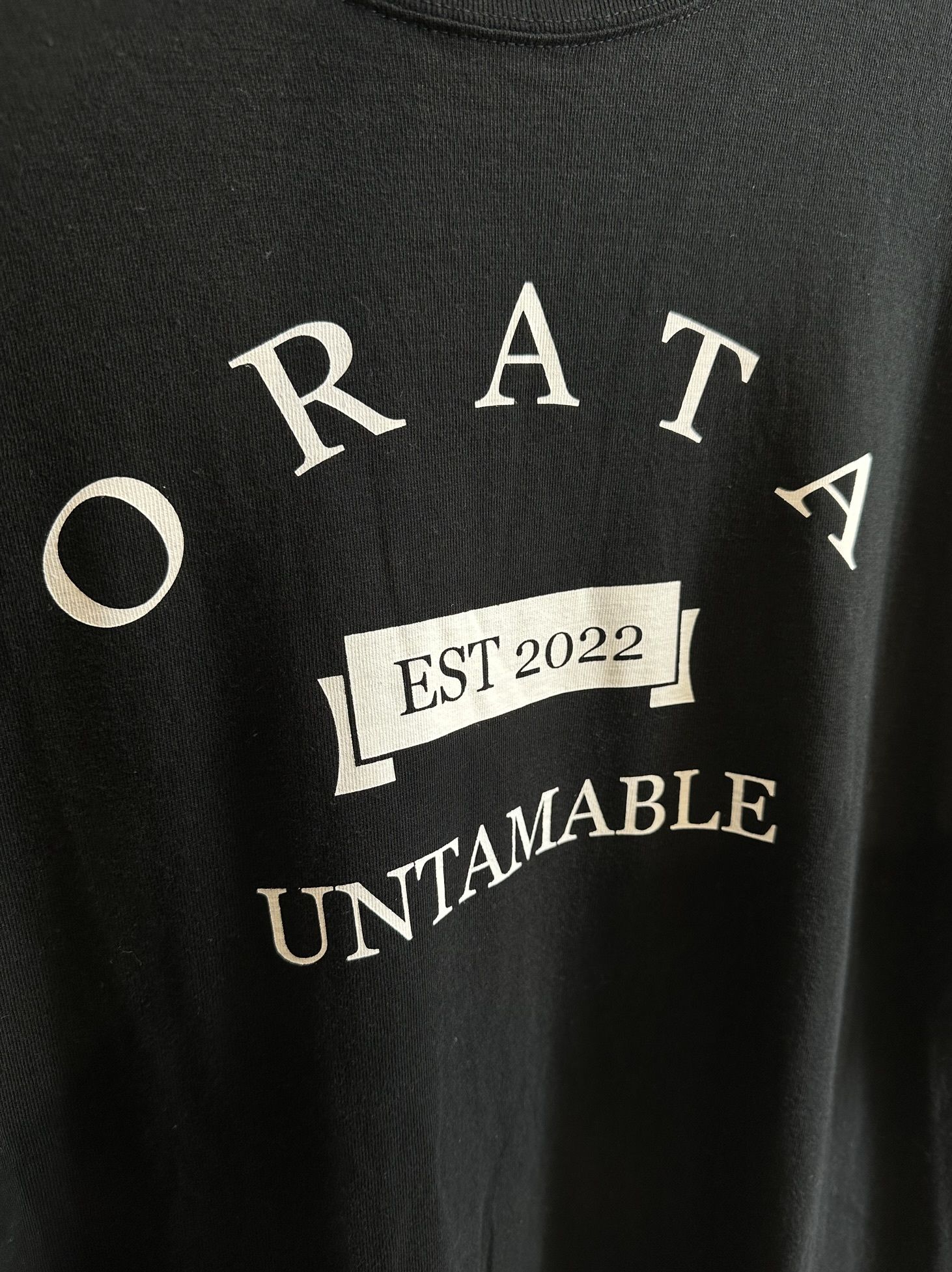 VINTAGE COLLEGE CREW T / OR2-T-001 / プリントTシャツ / ブラック (6月中旬入荷予定)