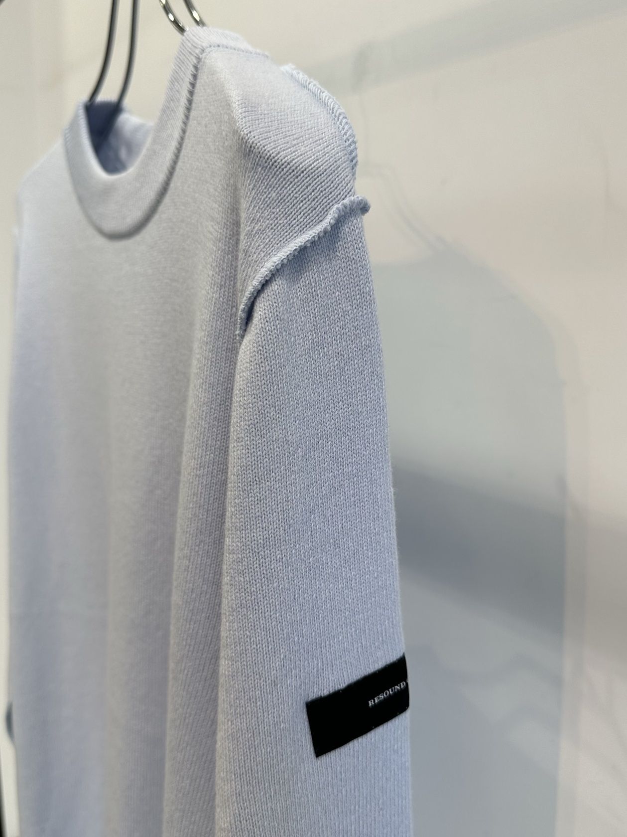 OUT SEAM SWEATER / RC30-K-001 / アウトシームニット / サックス