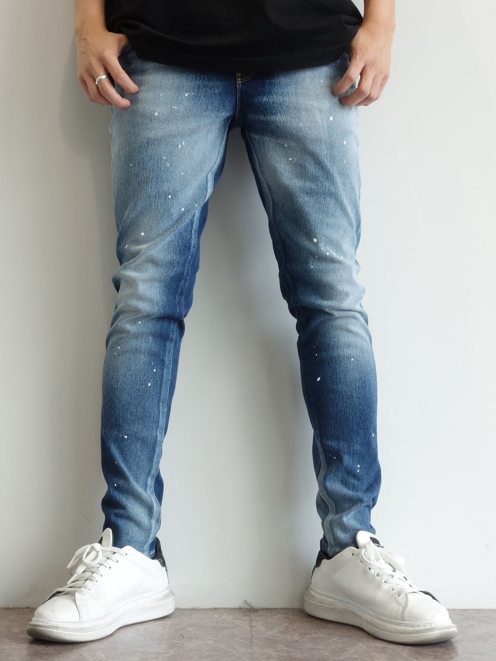 BLIND DENIM JERSEY / RC24-ST-019 / デニムジャージスキニーパンツ