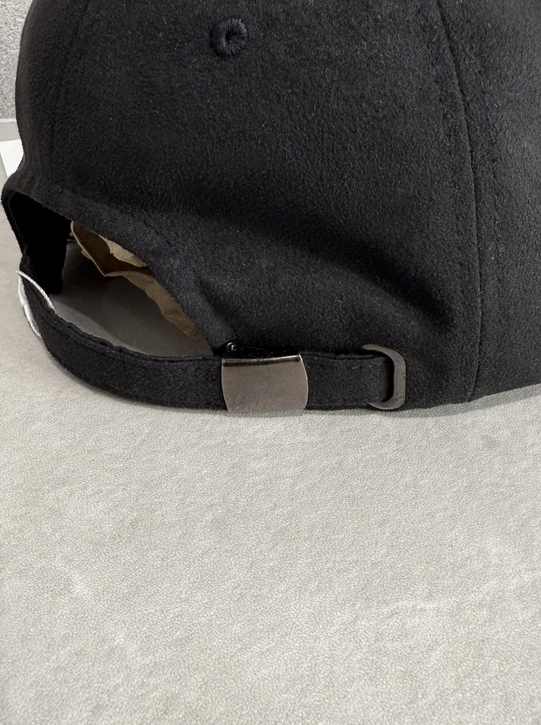 SUEDE LOW CAP / RC37-CAP-002 / スエードエコレザーローキャップ / ブラック