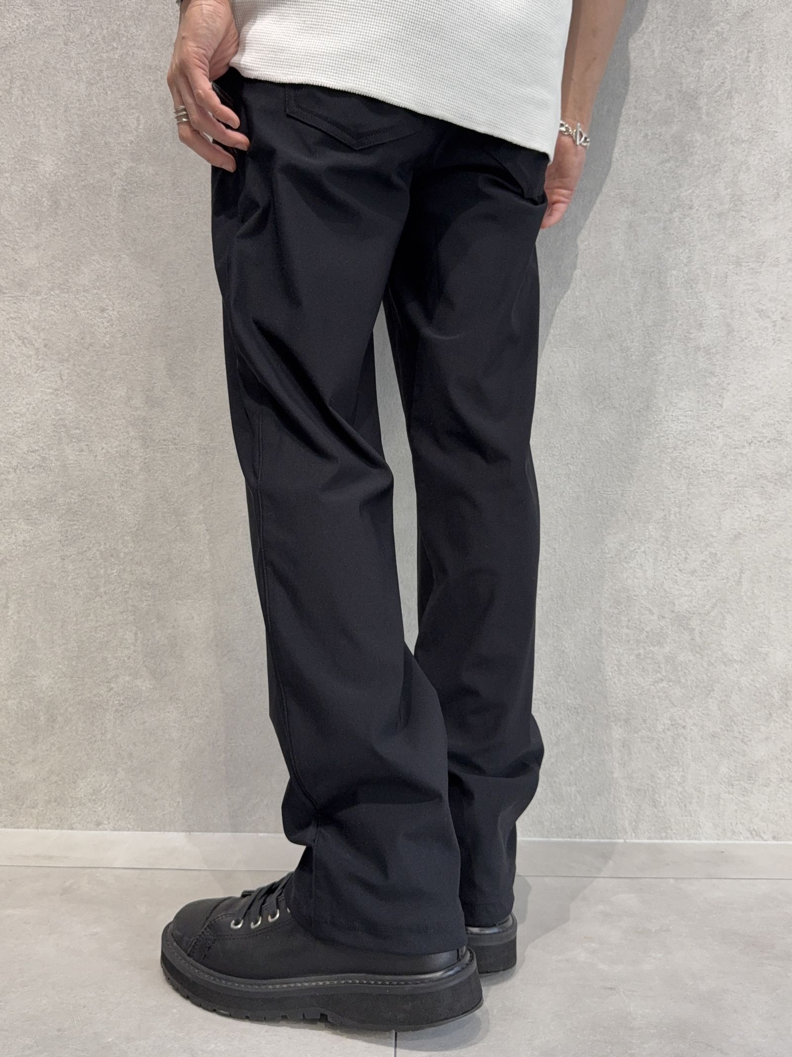EDGE NYLON SEMI WIDE PT / RC40-ST-014WT / エッジナイロンセミワイドラインパンツ / ブラック×ブラック