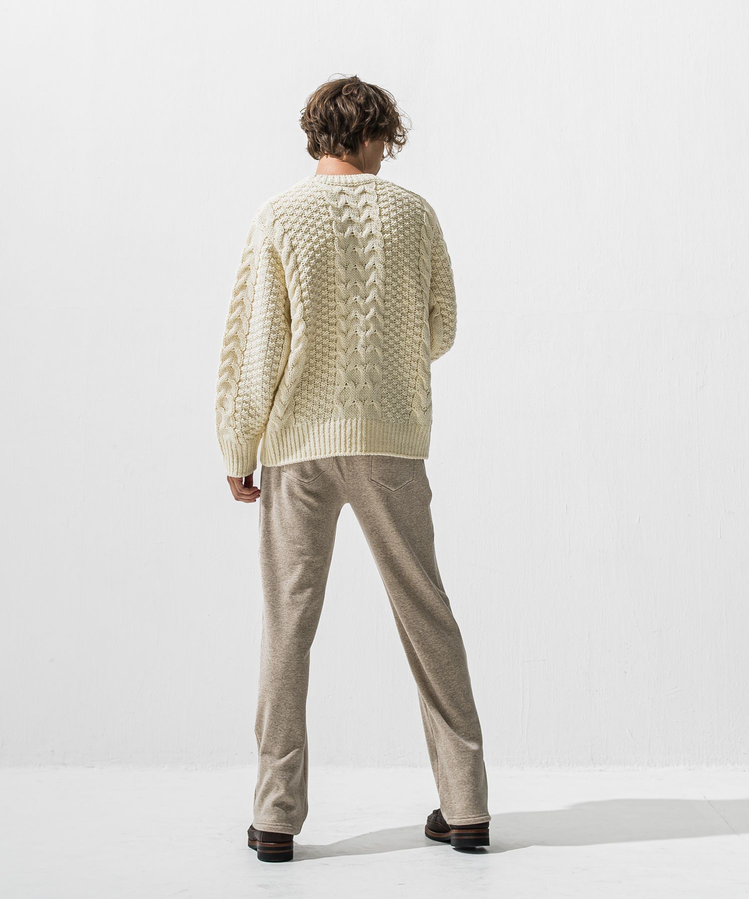CABLE LAW SWEATER / RC42-K-002 / ケーブルニット / オフホワイト (10月下旬入荷予定)