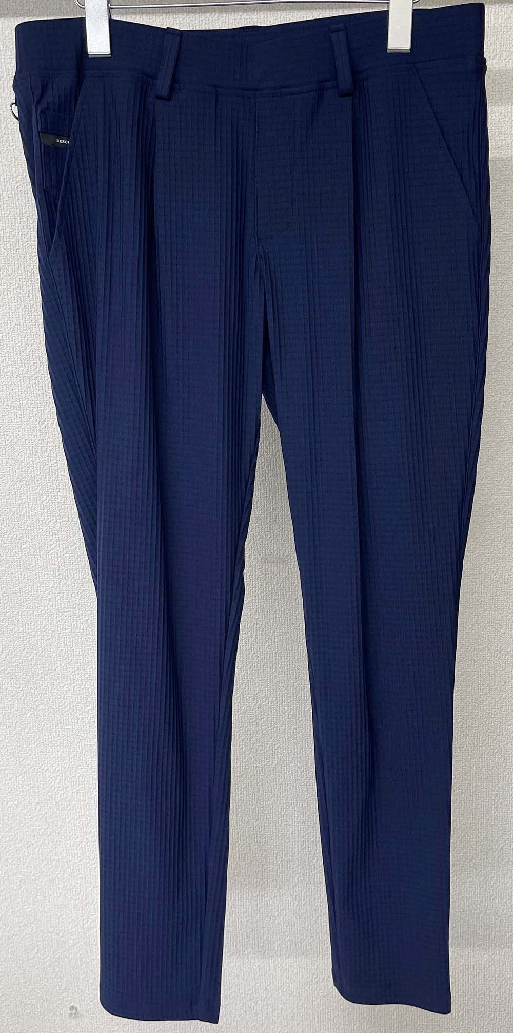 CHRIS EASY TUCK PANTS / RC25-ST-016T / リップルイージータックパンツ / ネイビー