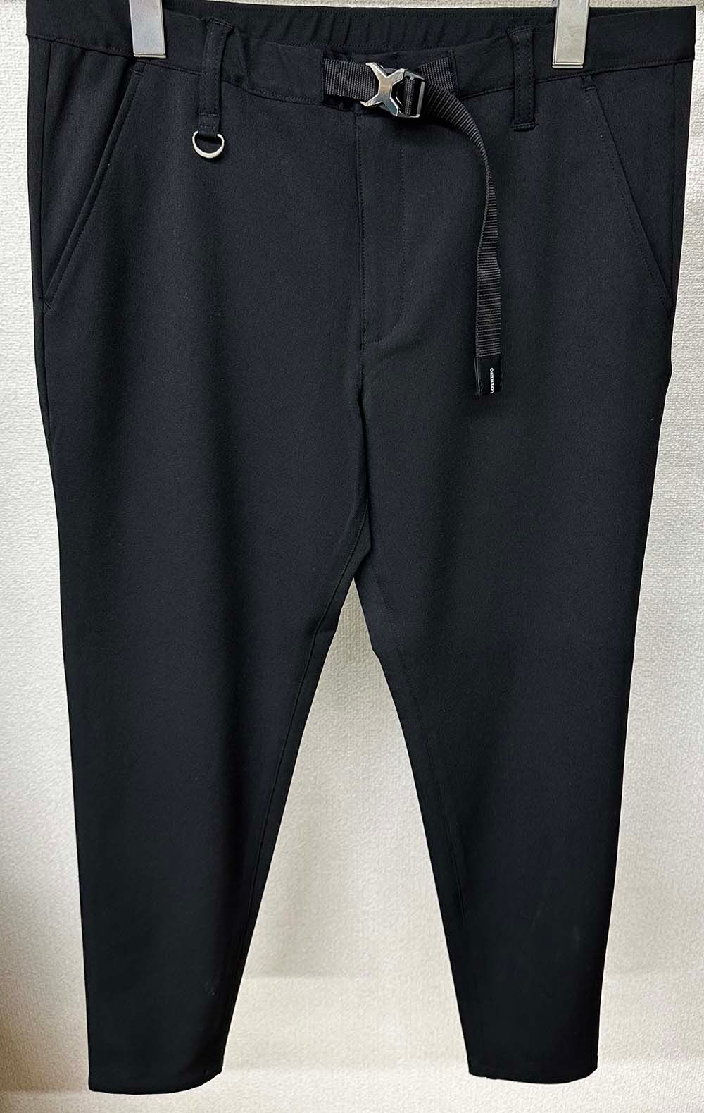 PAT TIGHT EASY PANTS / RC31-ST-037 / ベルト付きイージーパンツ / ブラック