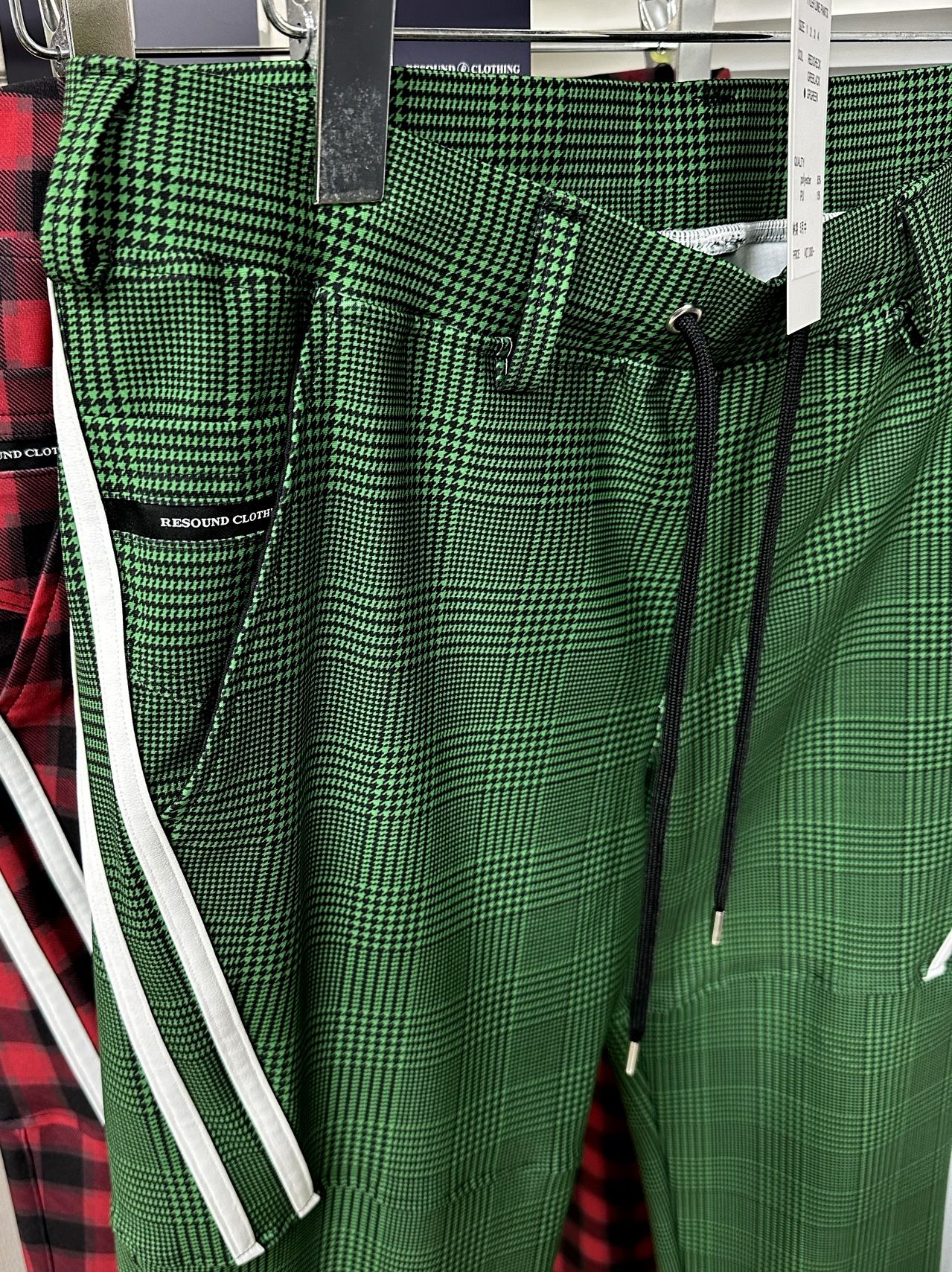 TYLER LINE PANTS / RC28-ST-026 / イージーラインパンツ / グレンチェックグリーン