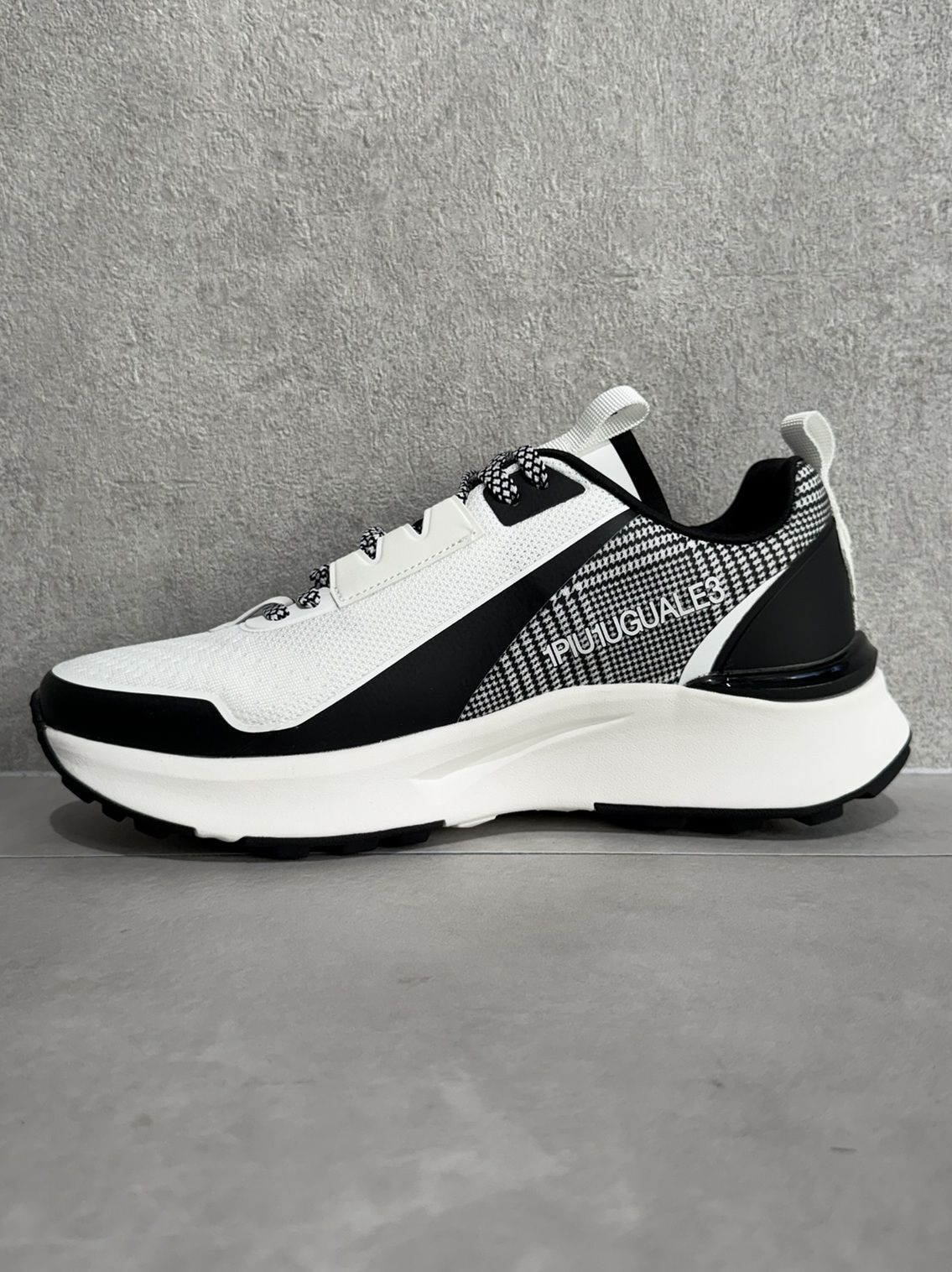 グレンチェックスニーカー / usx-26009 / ホワイト