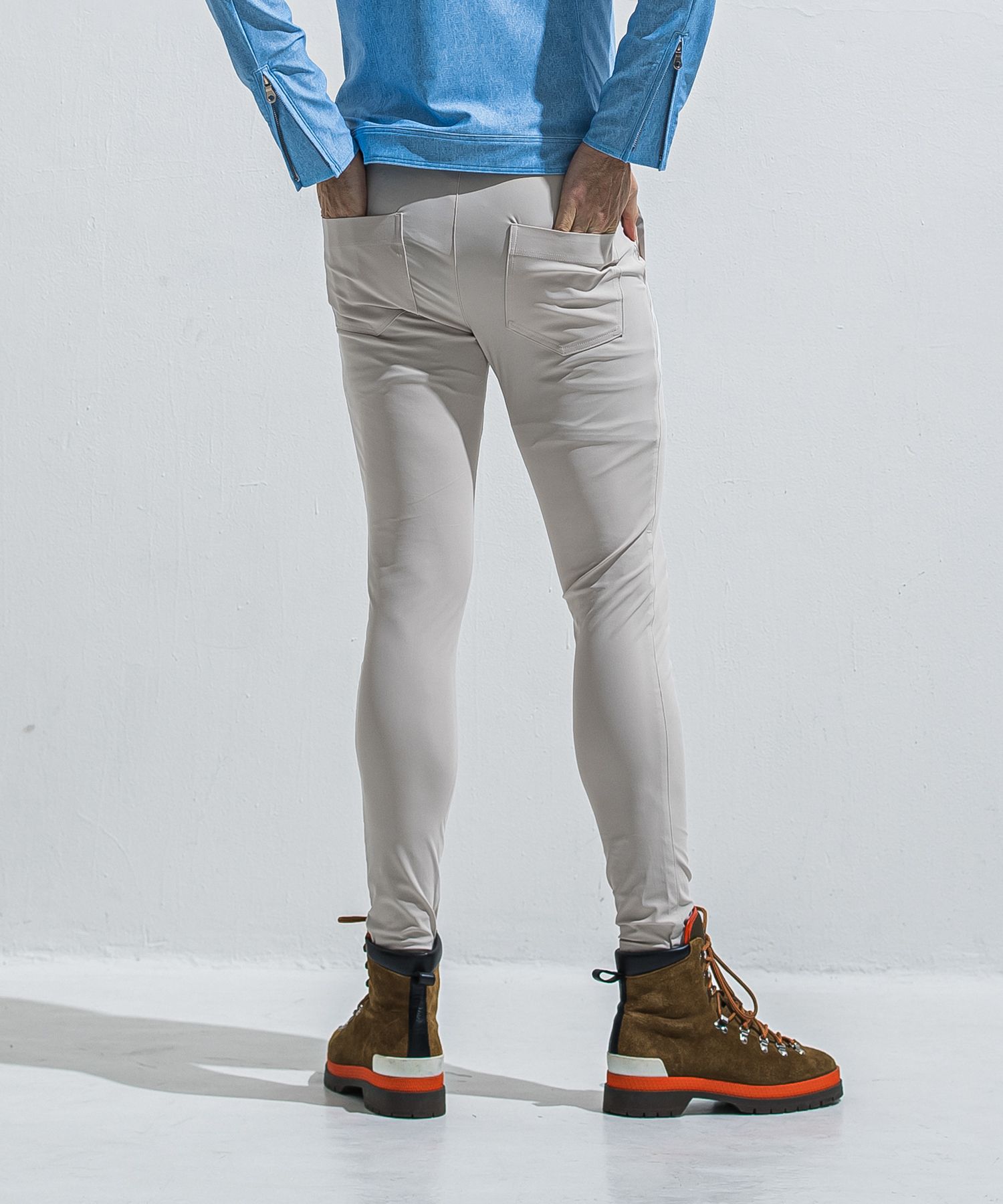 EDGE NYLON PT / BASIC-ST-014 / エッジナイロンラインパンツ / グレージュ (4月下旬入荷予定)