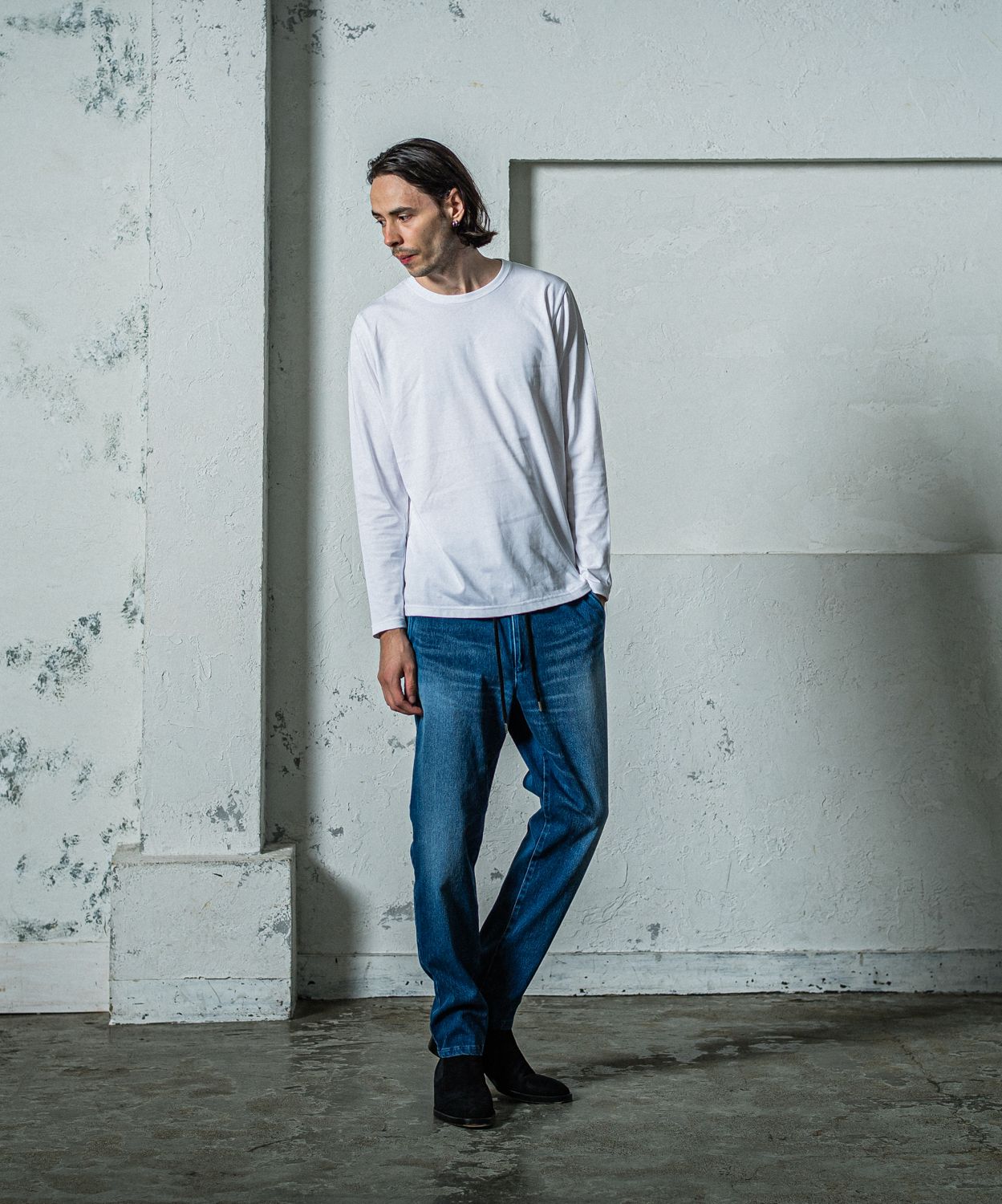 LONG SLEEVE TEE / RC35-T-008 / 無地長袖Tシャツ / ホワイト