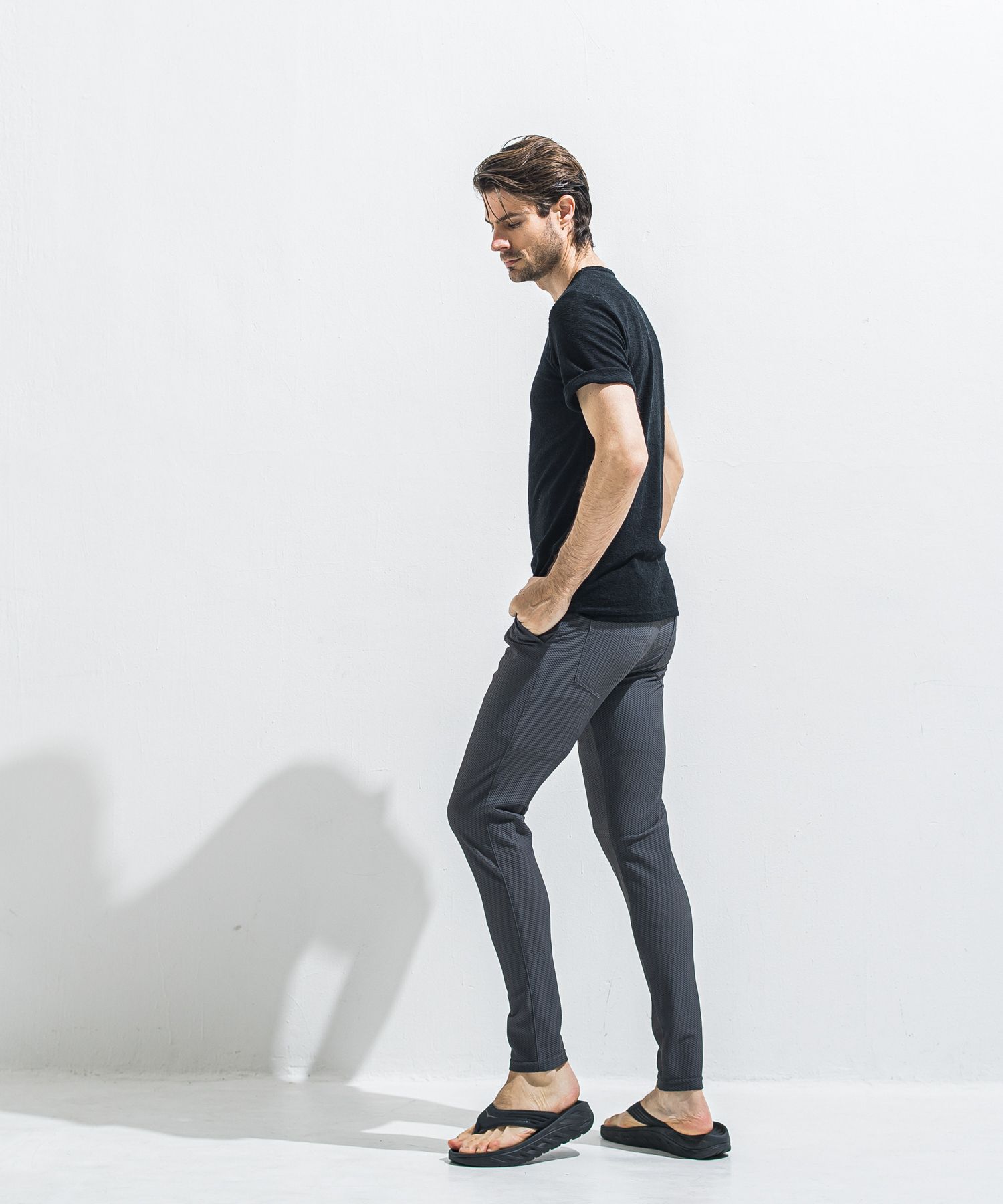 CHRIS EASY TUCK PANTS / RC40-ST-016T / イージータックパンツ / メッシュチャコール (5月中旬入荷予定)