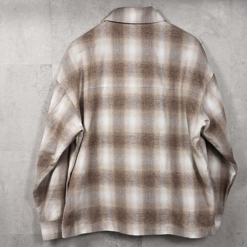 FLANNEL CHECK JK / RC38-JK-007 / フランネルチェックCPOジャケット / ブラウン (10月中旬入荷予定)