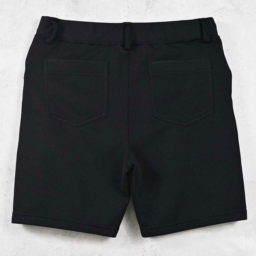 AZE SHORTS / RC40-HP-006 / 高機能畦編みショーツ / ブラック (5月下旬入荷予定)