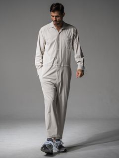 RAGE NYLON ALL IN ONE / DP1-TN-002 / 長袖シャツオールインワン / グレージュ (3月中旬入荷予定)