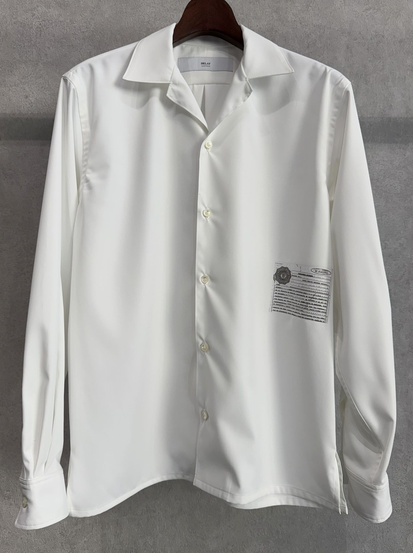 WILL SHIRTS / DP1-SH-001 / ウィルプリントオープンカラーシャツ / ホワイト