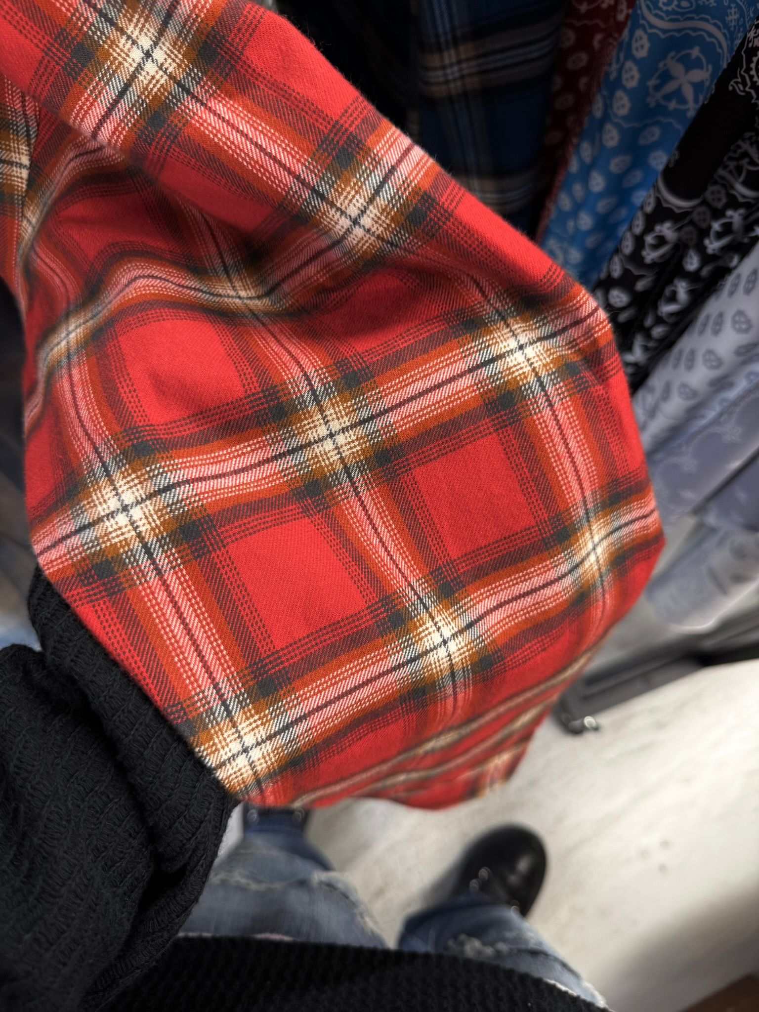 CHECK SHIRT JACKET / RC41-SH-003 / チェックシャツジャケット / レッド (8月下旬入荷予定)