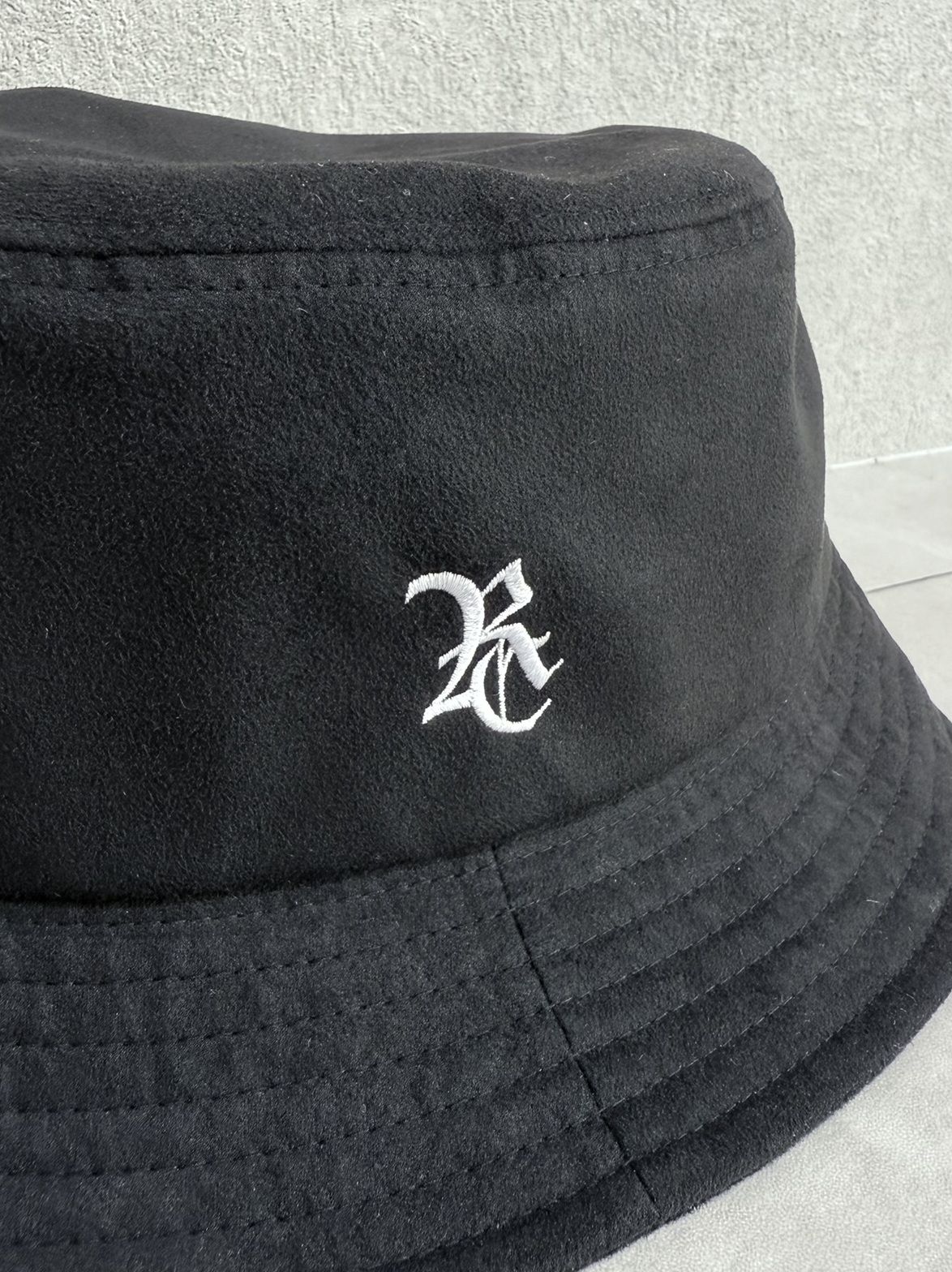 SUEDE BUCKET HAT / RC37-CAP-003 / スエードエコレザーバケットハット / ブラック
