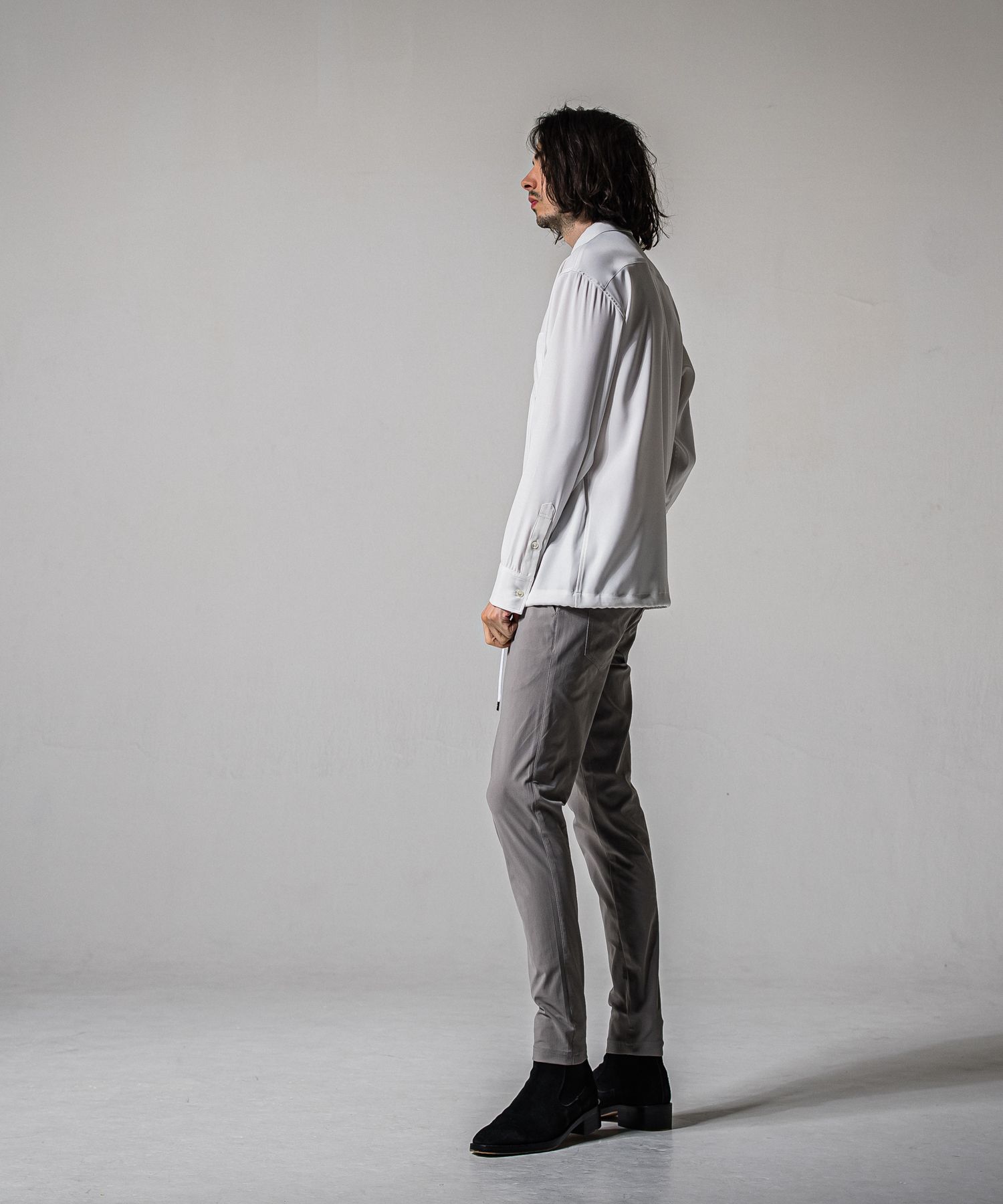 CHRIS EASY TUCK PANTS / RC39-ST-016T / ナイロンイージータックパンツ / グレー (3月上旬入荷予定)