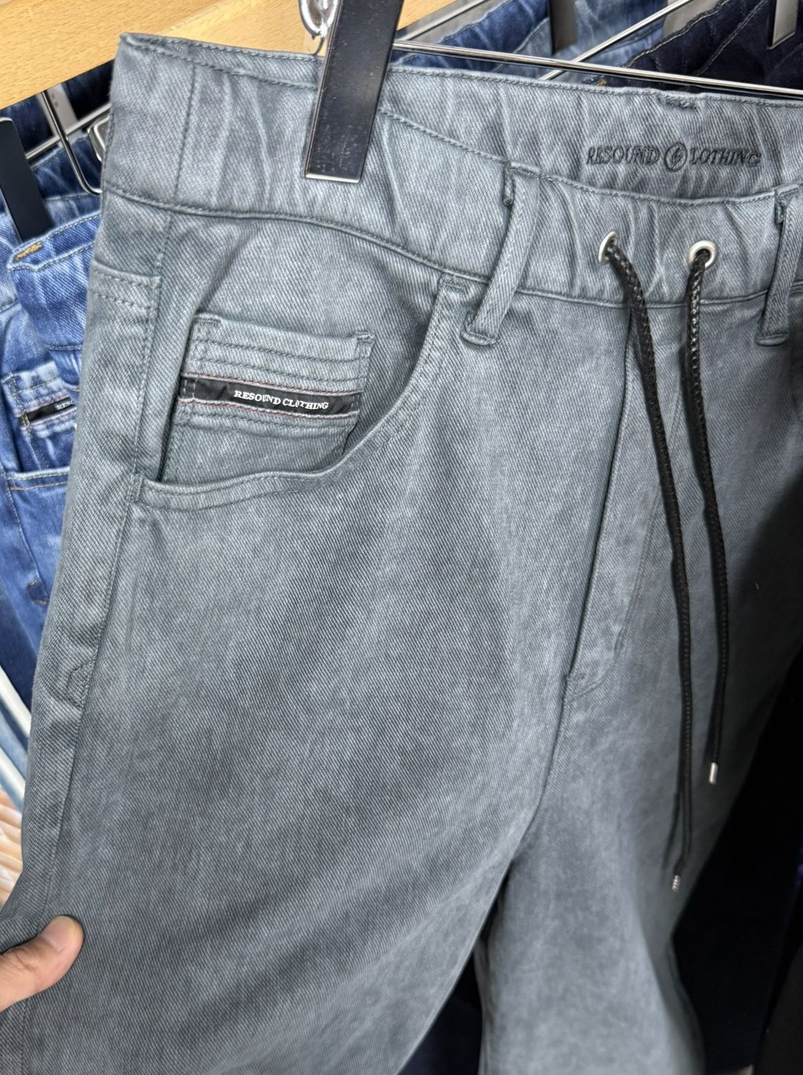 MICK DENIM JERSEY / BASIC-ST-020 / デニムジャージテーパードパンツ / ピグメントブラック (12月上旬入荷予定)