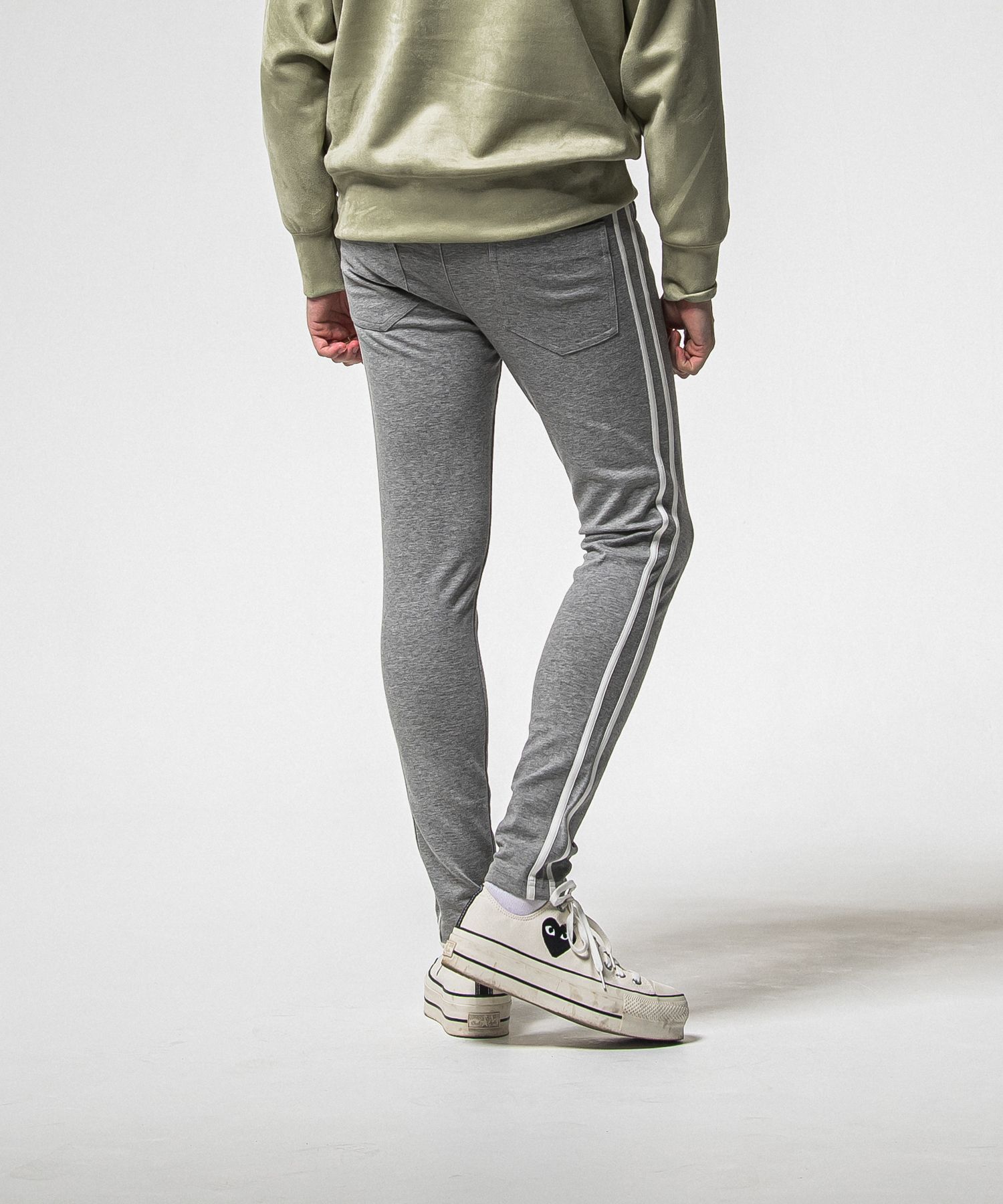 BLIND LINE PT / BASIC-ST-008 / ラインパンツ / グレー (1月上旬入荷予定)