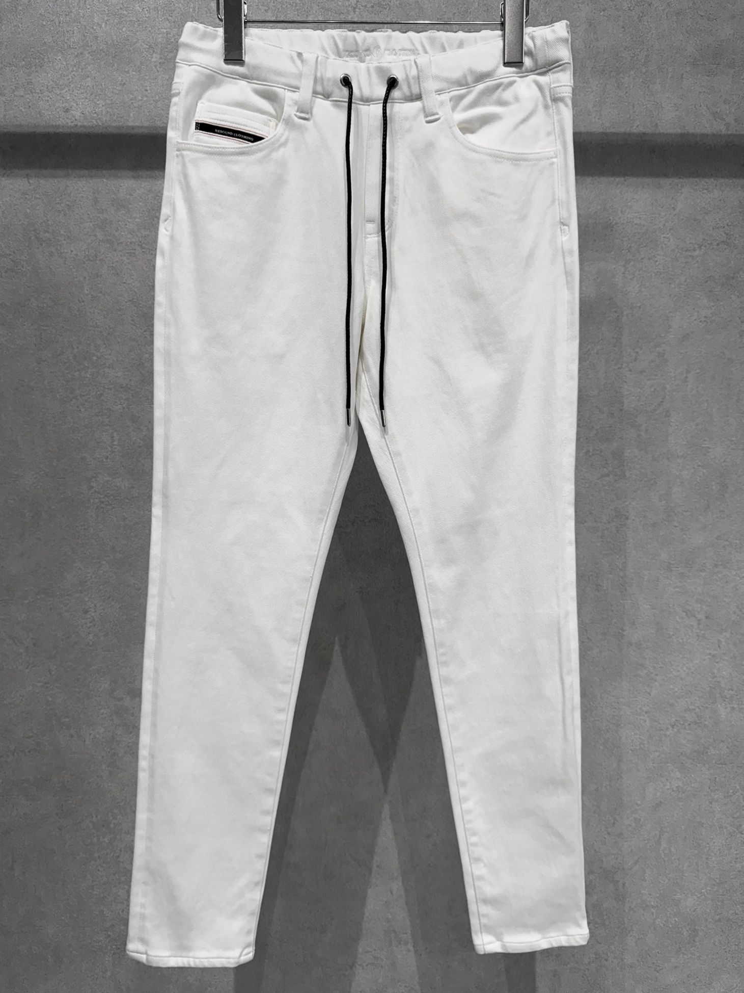 MICK DENIM JERSEY / BASIC-ST-020 / デニムジャージテーパードパンツ / ホワイト
