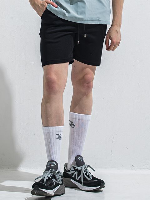 AZE SHORTS / RC40-HP-006 / 高機能畦編みショーツ / ブラック (5月下旬入荷予定)