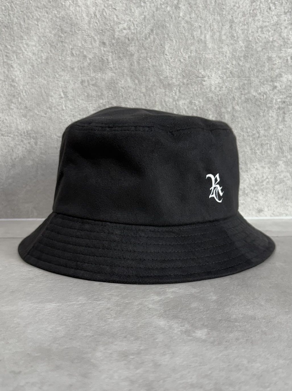 SUEDE BUCKET HAT / RC37-CAP-003 / スエードエコレザーバケットハット / ブラック