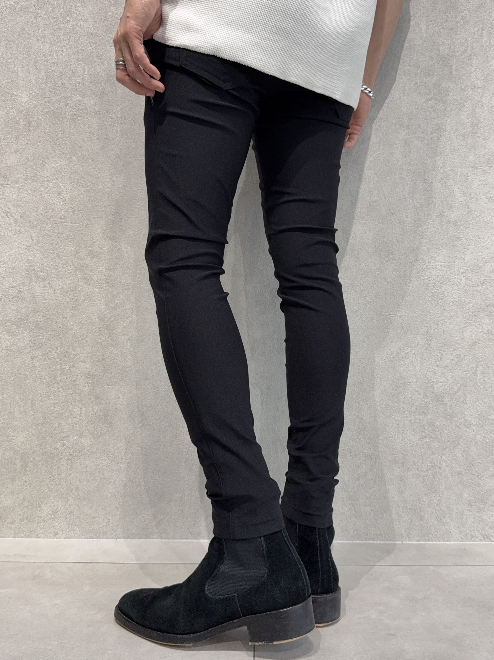 EDGE NYLON PT / BASIC-ST-014 / エッジナイロンラインパンツ / ブラック×ブラック