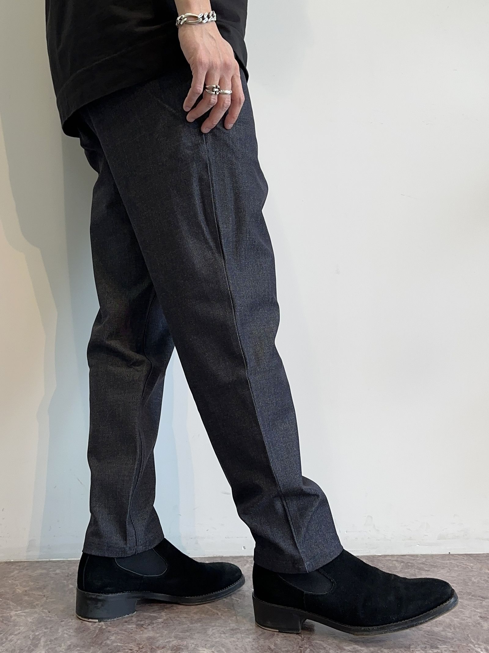 PAT WIDE EASY PANTS / RC31-ST-036 / ベルト付きテーパードワイドパンツ / デニム