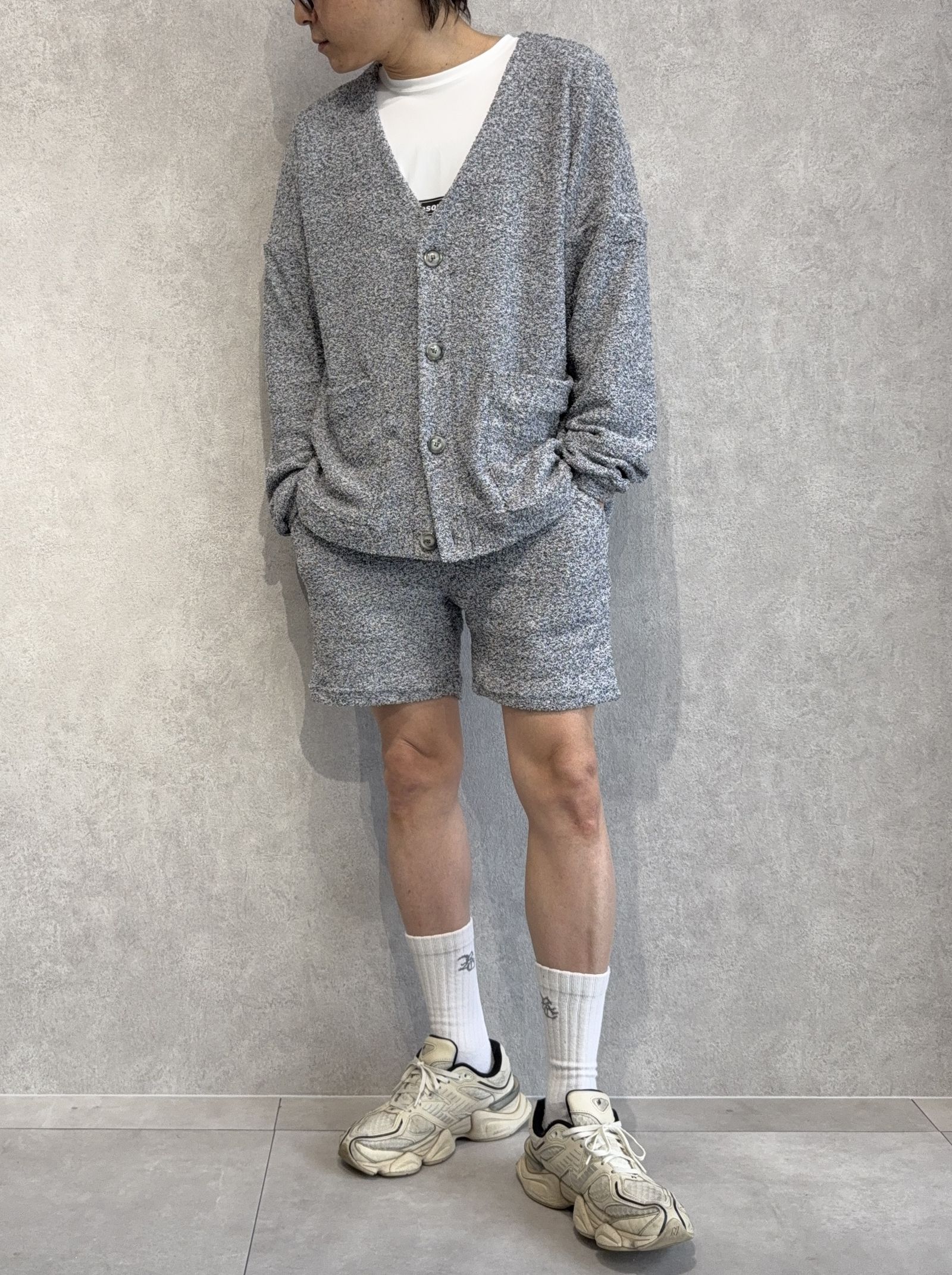 MOLE YARN PILE HALF PT / RC35-HP-003 / モールパイルハーフパンツ / グレー