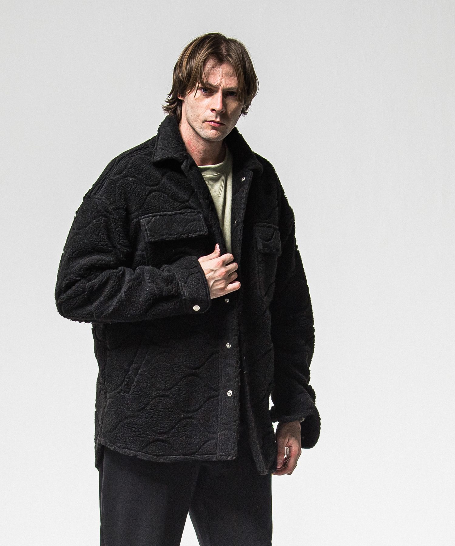 CPO BOA SHIRTS JK / RC38-JK-006 / ボアCPOシャツジャケット / ブラック (11月上旬入荷予定)