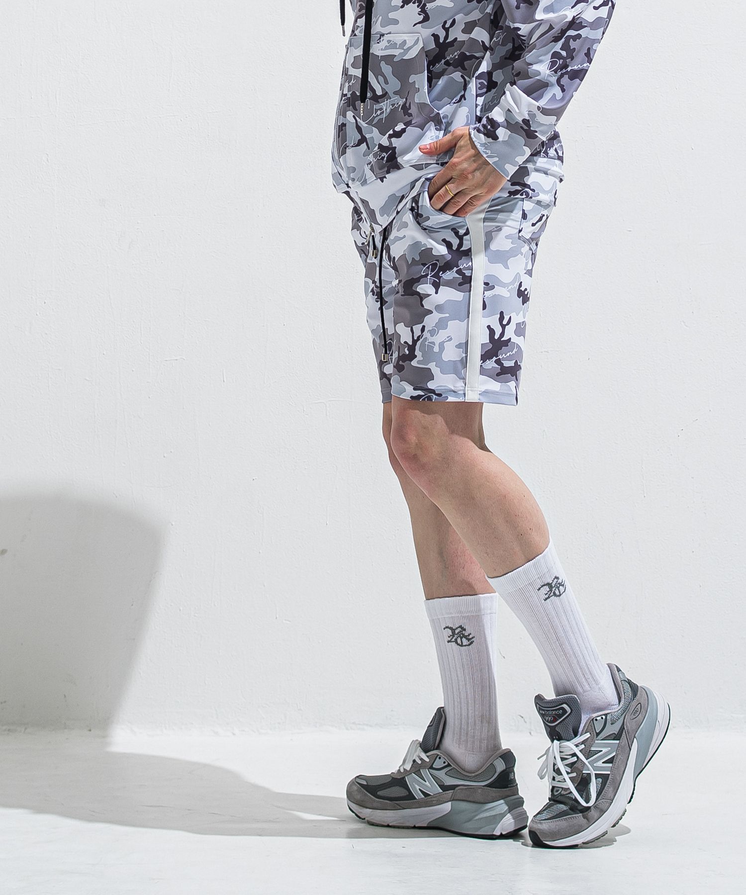 RUSH SHORTS / RC40-HP-002 / ラッシュガードショーツ / カモフラブラック (5月下旬入荷予定)