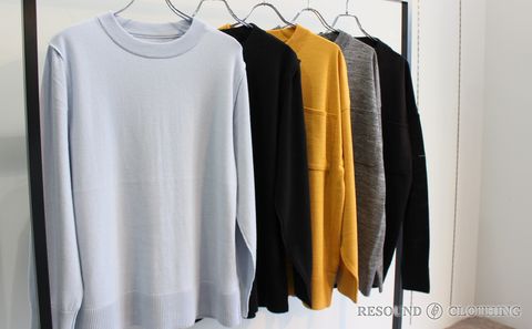 【RESOUND】ジャパンクオリティーにこだわった冬のニットシリーズ入荷