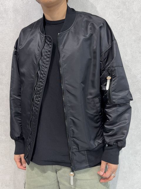 LIGHT DAVID JACKET / RC37-JK-002 / ナイロンライトMA-1 / ブラック